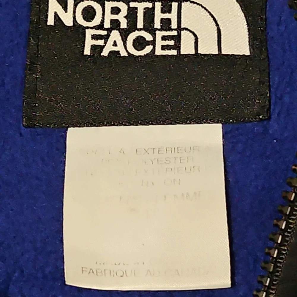 The North Face Denali Men's Jacket Blue/Black Fleece Size Small Full Zip